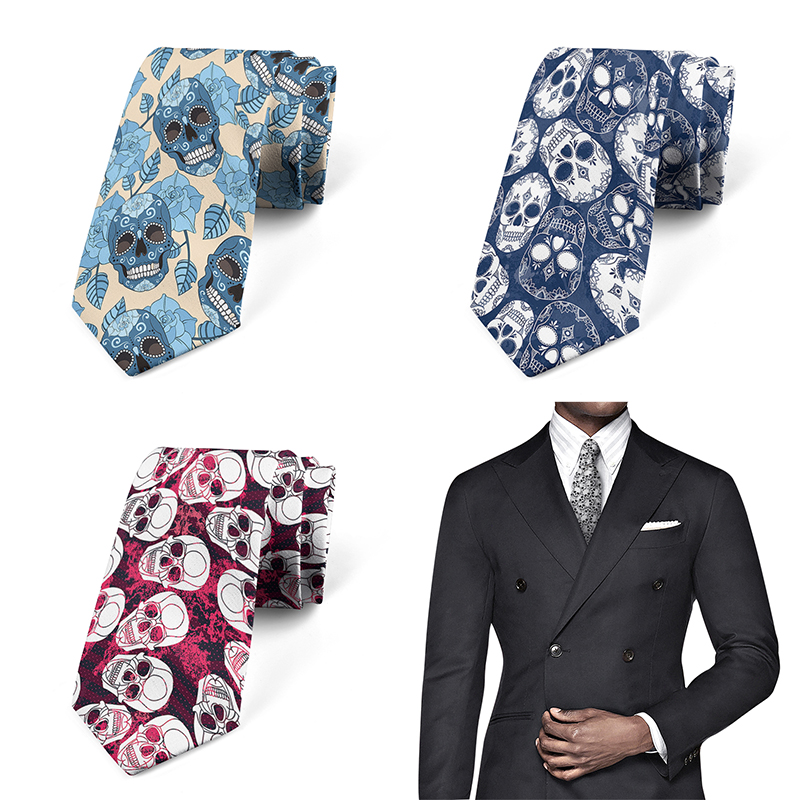 Men Accessories Shop - Śmieszna kreskówka szkielet z nadrukiem 3D