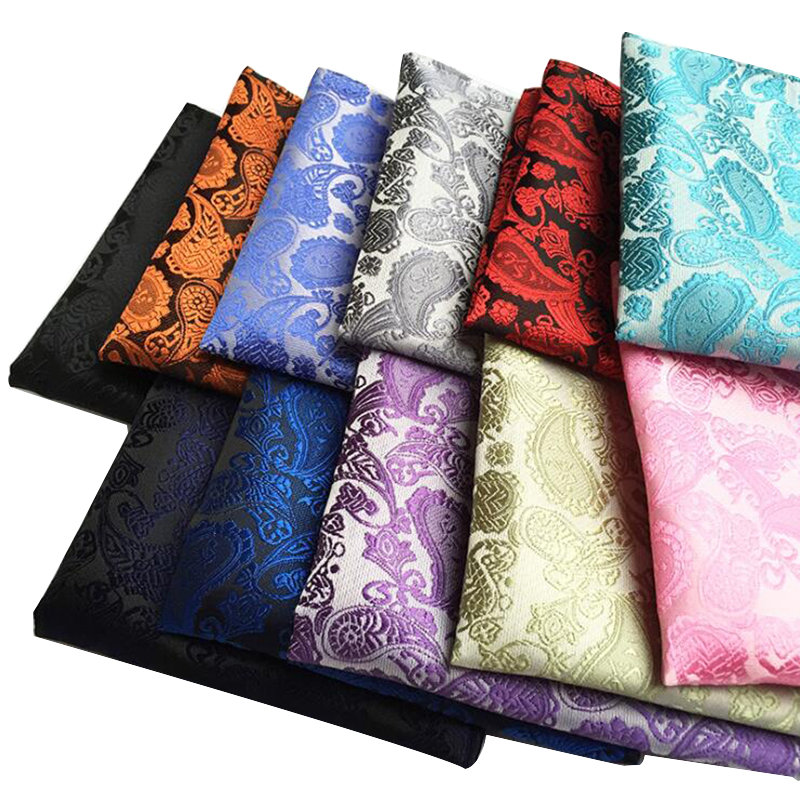 Men'S Accessories Office - Klasyczny wzór Paisley teksturowane chusteczki dla