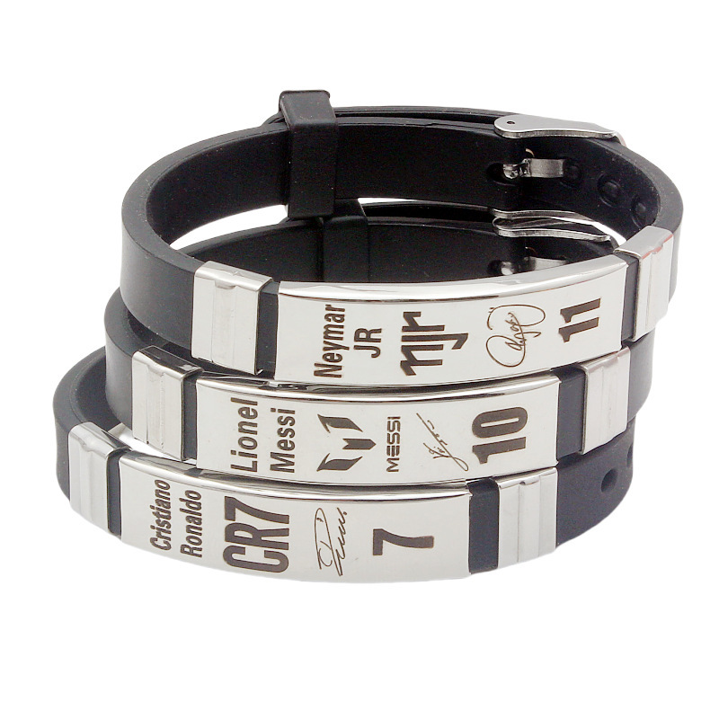 Men Accessories Wrist - Lionel Messi Cristiano Ronaldo Neymar gwiazda