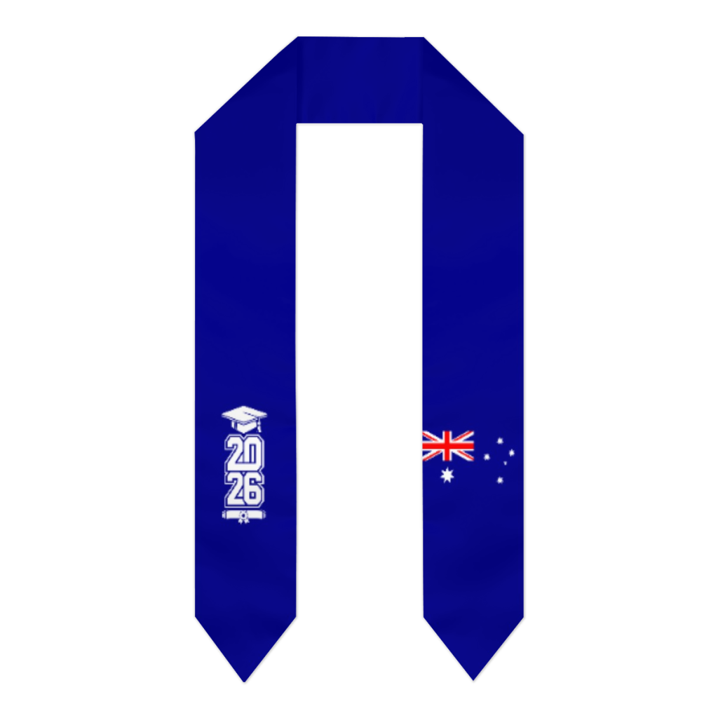 Men'S Accessories Australia - Szarfa z flagą Australii dla absolwentów