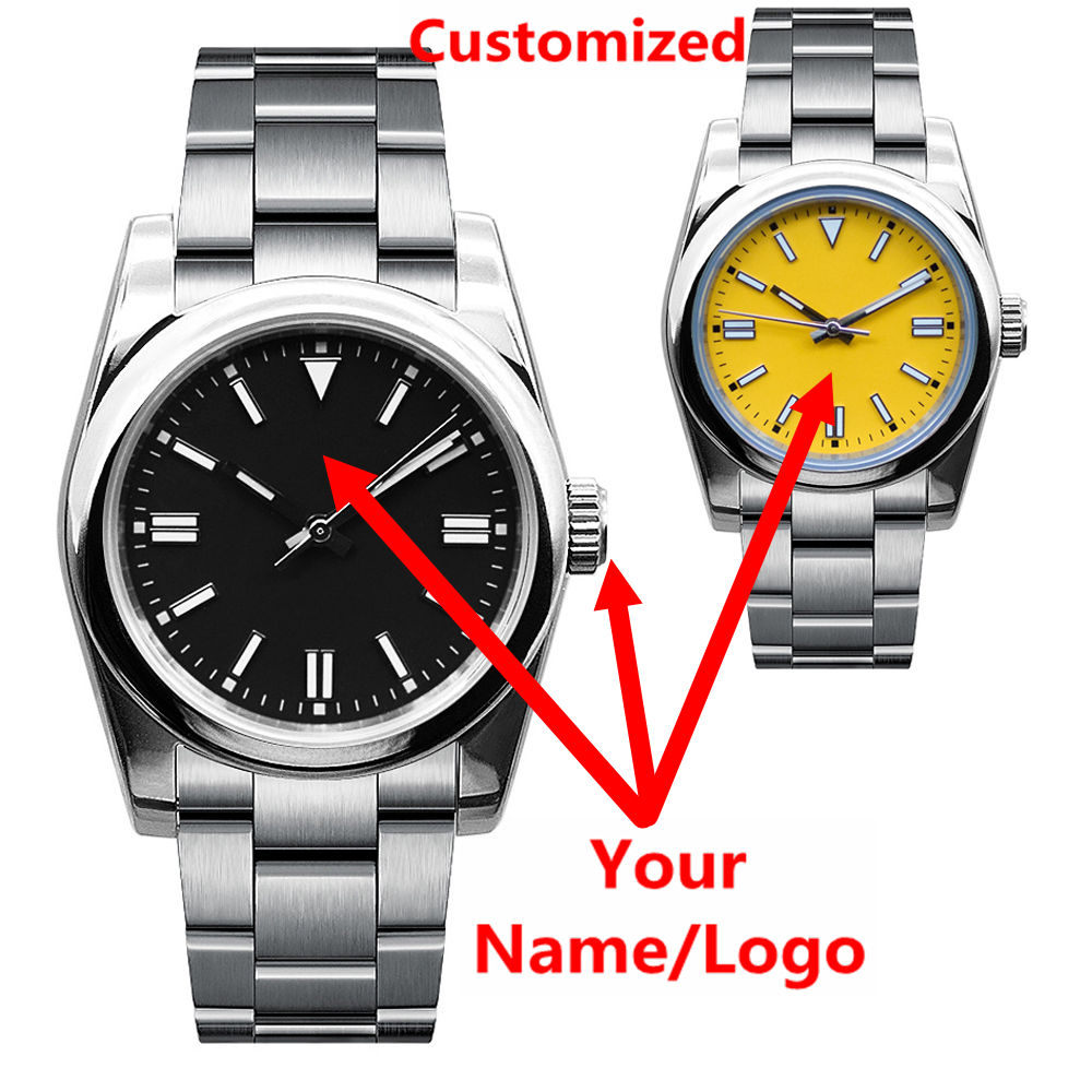 Men Accessories Bracelet - Zegarek męski z własnym logo, szafirowe