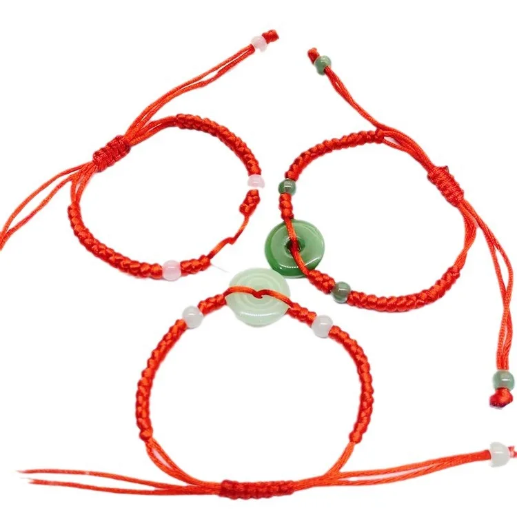 Men Accessories Wrist - Prawdziwy jadeitowy pączek bransoletka agat chalcedon