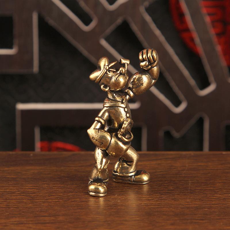 Men'S Accessories Office - 1/2 szt. Figurka z Mosiądzu Popeye,