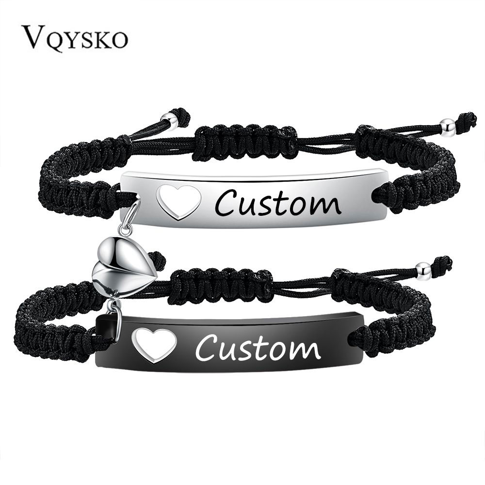 Men Accessories Chain And Bracelet - Niestandardowy zestaw bransoletek dla par ze