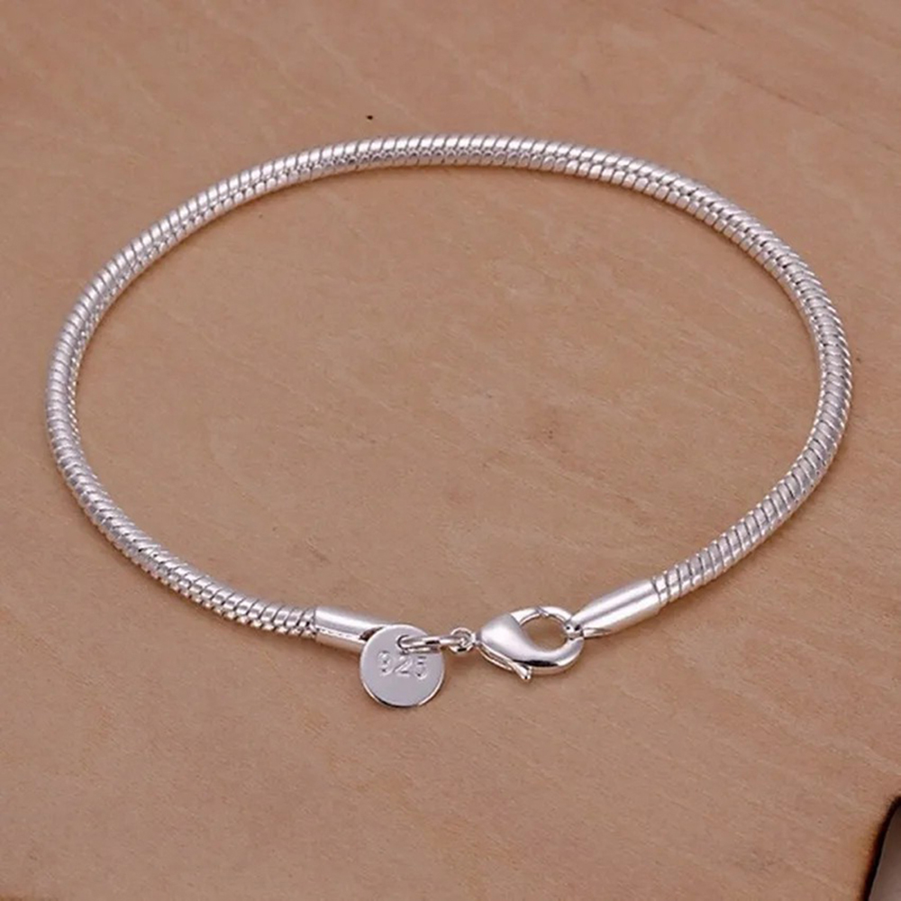 Men Accessories Chain And Bracelet - Bransoletka ze srebra próby 925, łańcuszek