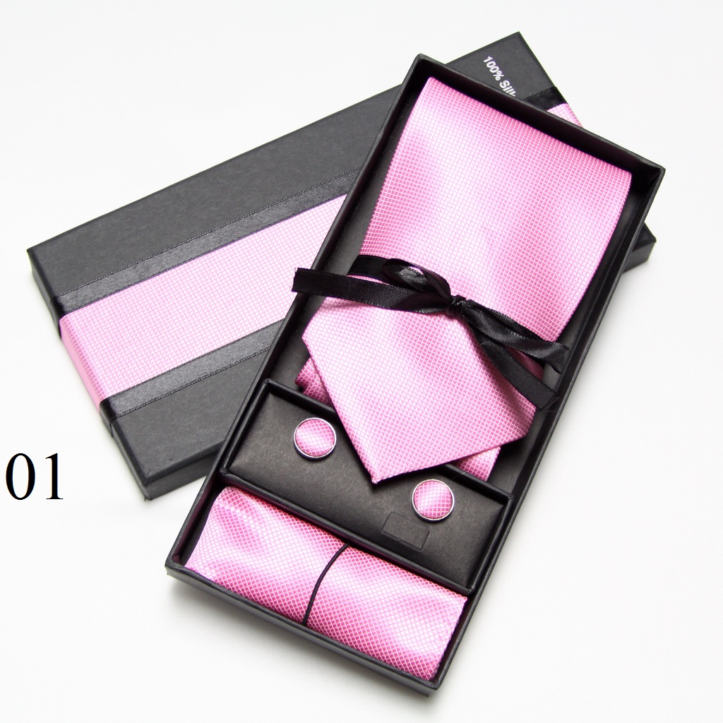 Zestaw krawatów, spinki do man – Men Accessories Combo Set recenzja i cena