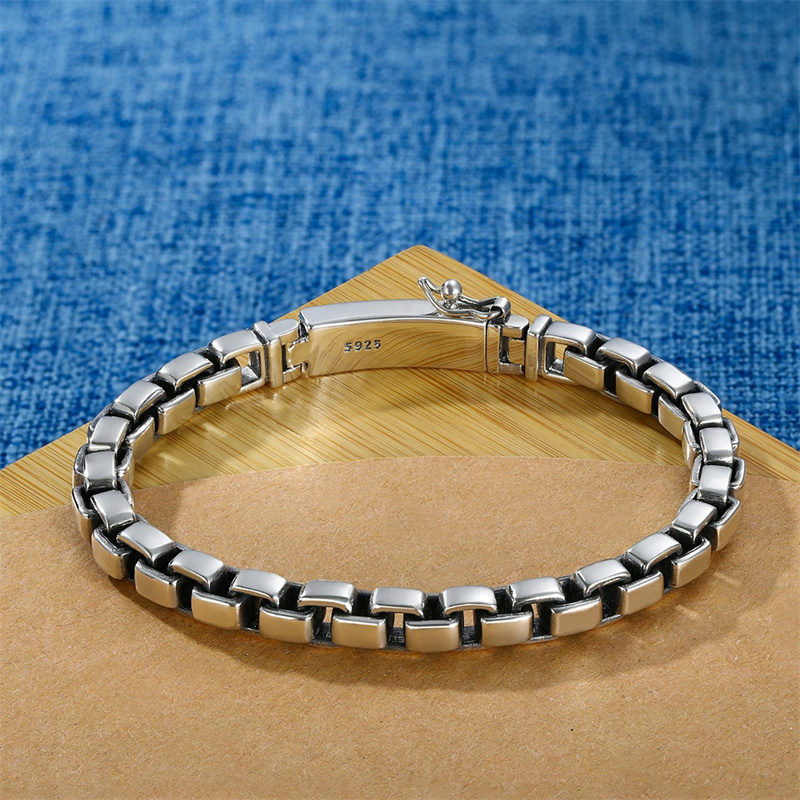 Bransoletka męska vintage z ła – Men Accessories Chain And Bracelet recenzja i cena