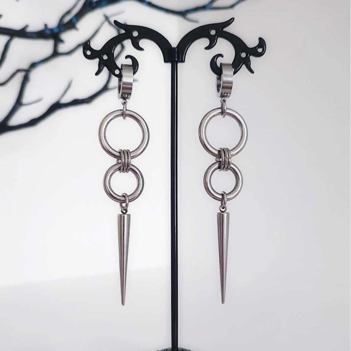 Kolczyk z nitami w stylu punk, – Men Accessories Tips recenzja i cena